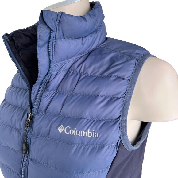 NWT Women's Columbia South Valley Hybrid Vest Two-Tone Blue Size Small S - Picture 3 of 11